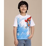 Kidsville DC Comics Featuring Half Sleeves Superman Printed Tee - White