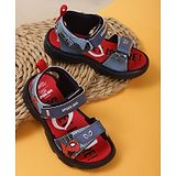 Kidsville Marvel Featuring  Spiderman Printed Sandals - Navy Blue