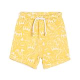 MINI KLUB Cotton Hat & Balls Printed Shorts - Yellow