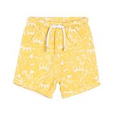 MINI KLUB Cotton Hat & Balls Printed Shorts - Yellow