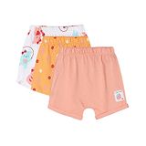 MINI KLUB Pack Of 3 Playing Teddy Bear & Polka Dots Printed Shorts - Multi Colour