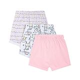 MINI KLUB Pack Of 3 Solid & Animals Printed Shorts - Multi Colour