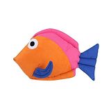 Tickles Fish Soft Stuffed Plush Home Decor Toy Home Decor Orange & Pink  -  Height 42 cm