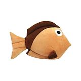 Tickles Fish Soft Stuffed Plush Animal for Kids Bed Homer Decoration (Color: Brown; Length - 42 cm)