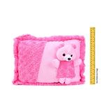 Tickles Teddy Soft Stuffed Plush Toy For Kids Boys & Girls Birthday Gifts (Color: Pink Length - 38 cm)