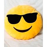 Tickles Whatsapp Sofa Smiley Emoticon Toy Soft Plush Stuffed Toy For Kids Boys & Girls (Length - 33 cm Color: Yellow)