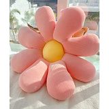 Tickles 19.6" Flower Floor Seating Pad Sunflower Chair Throw toy for Comfort Home Decoration (Length - 48 cm; Color: Pink)