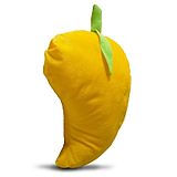 Tickles Mango Shape Soft Plush for Kids Boys & Girls Home Decor (Color: Yellow Length - 35 cm)