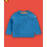 Mothercare Full Sleeves Dinosaur Textured Sweatshirt - Blue