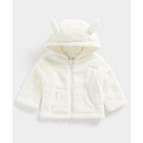 Mothercare Cotton Full Sleeves Solid Hooded Sweatshirt - Cream