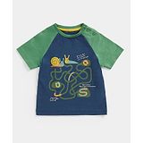 Mothercare Half Sleeves Snail Printed Tee - Navy Blue