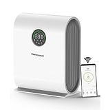 Honeywell Air Touch V5 Air Purifier Home, 4-stage filtration, Covers 589 sq.ft,H13 HEPA Filter, WiFi App&Voice Control, Filter Life Upto 9000 Hrs, Removes 99.99%PM2.5, AQI LED Display - White