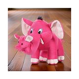 Tickles Pink Cute Mother Elephant and A Baby Stuffed Soft Plush Toy - Length 32 cm