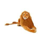 Tickles Brave Lion Stuffed Soft Plush Animal Toy for Kids (Length 35 cm Color: Brown)