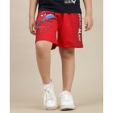 Kidsville Marvel Avengers Featuring Spiderman Printed Shorts - Red