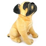 Tickles Pug Dog Soft Stuffed Plush Animal Toy for Kids Boys Girls (Length 44 cm Color: Brown)