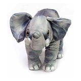 Tickles Elephant Soft Stuffed Plush Animal Toy for Kids Birthday Gifts (Color: Grey Height 35 cm)