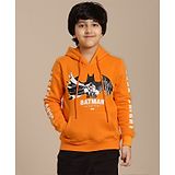 Kidsville Dc Comics Featuring Batman Printed Hoodie - Orange