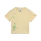 PUMA Trolls Featuring Half Sleeves Branch Printed Tee - Yellow