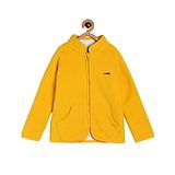 MINI KLUB Cotton Full Sleeves Solid Jacket - Yellow