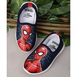 Kidsville Marvel Featuring Spiderman Printed Slip On Shoes - Navy Blue