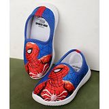 Kidsville Marvel Featuring Spiderman Printed Slip On Shoes - Blue