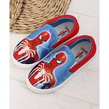 Kidsville Marvel Featuring Spiderman Printed Slip On Shoes - Blue