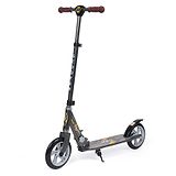 Funride Kids Scooter Ether Two Wheel Kick Scooters for Boys and Girls with Adjustable Height and Rear Brake 2 Wheels Foldable Skate - Grey