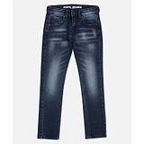 Pepe Jeans Ankle Length Solid Washed Jeans - Navy Blue