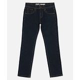 Pepe Jeans Ankle Length Solid Washed Jeans - Navy Blue