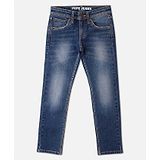 Pepe Jeans Ankle Length Washed Jeans - Navy Blue