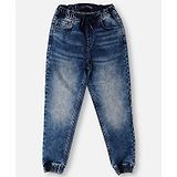 Pepe Jeans Ankle Length Washed Solid Jeans - Royal Blue