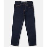 Pepe Jeans Ankle Length Solid Washed Jeans - Navy Blue