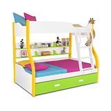 Alex Daisy by Tiffany Alex Daisy Wooden Columbia Bunk With Trundle Bed - Yellow Green