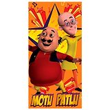 Sassoon Motu Patlu Print Kids Towel - Orange Yellow