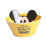 Disney Cone Bowl Mickey Mouse Print - Yellow Black