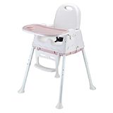 Syga Height Adjustable High Chair - Pink