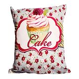 Little Nests Sweet Dreams Cake Printed Cushion Cover - Multicolour