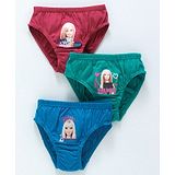 Red Rose Panties Barbie Print Pack of 3 - Red Green Blue