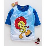 Eteenz Three Fourth Sleeves Top Tweety Print - Blue