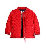 Cherry Crumble By Nitt Hyman Cherry Crumble by Nitt Hyman Solid Full Sleeves Quilted Jacket - Red