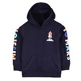 Cherry Crumble By Nitt Hyman Cherry Crumble by Nitt Hyman Letter Patch Detailed Full Sleeves Hoodie - Navy Blue