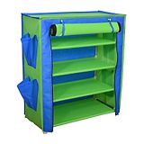 Fabura Multipurpose Rack With 4 Compartments And Cover - Green