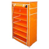 Fabura Multipurpose Rack With 7 Compartments And Cover - Orange