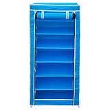 Fabura Multipurpose Rack With 7 Compartments And Cover - Blue