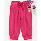 Vitamins Lounge Pant Text Print - Pink