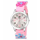 Kool Kidz Analogue Watch Floral Design - Light Pink