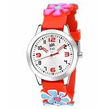 Kool Kidz Analogue Watch Floral Design - Red