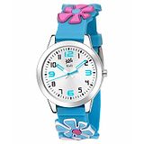 Kool Kidz Analogue Watch Floral Design - Blue