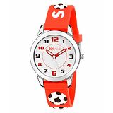 Kool Kidz Analogue Watch Football Design - Red